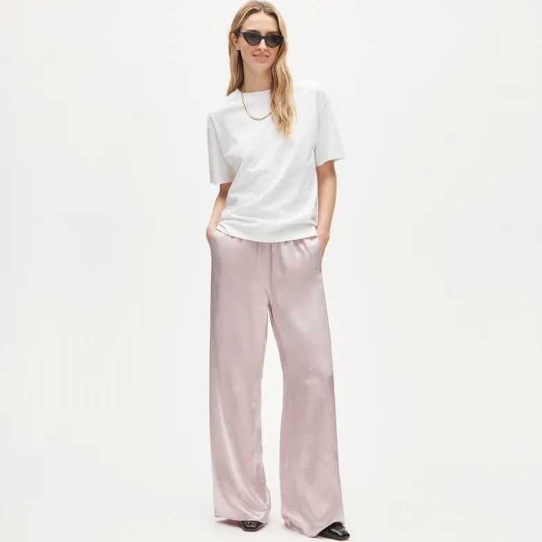 Petite Cosmo pant in luster charmeuse