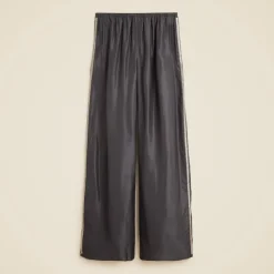 Petite Cosmo pant in viscose twill with embellished side stripe