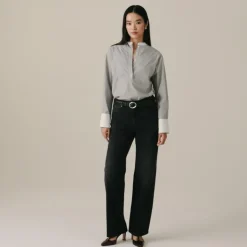 Petite full-length slim-wide jean