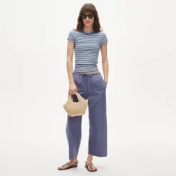 Petite Luna pant in cotton poplin