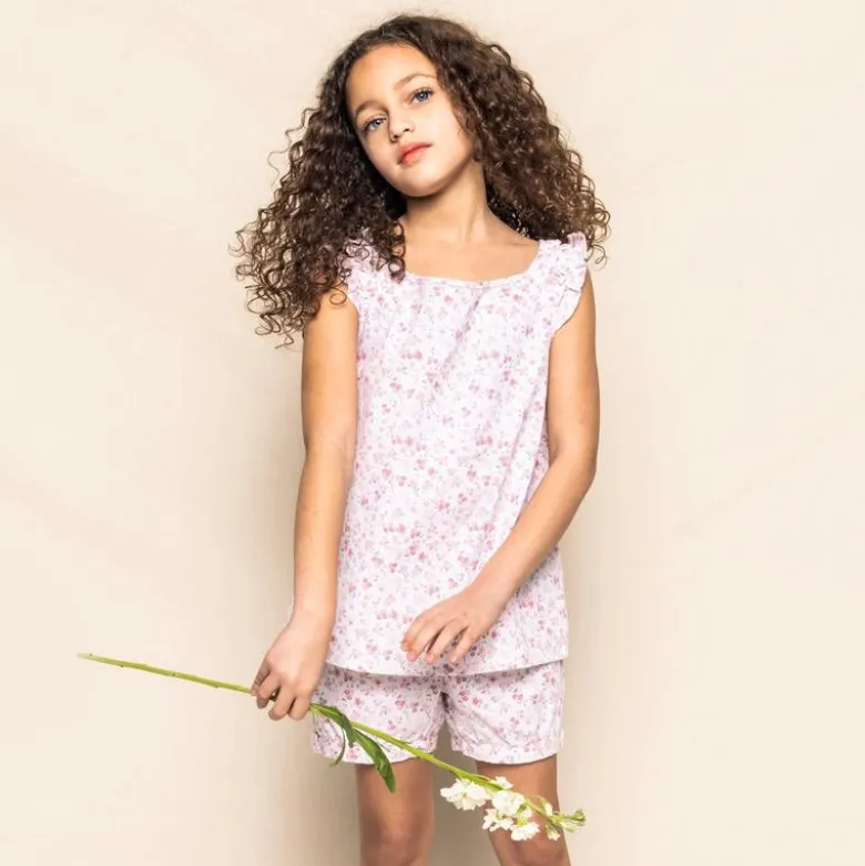 Petite Plume™ girls' Fleur d'Azur Amelie short set