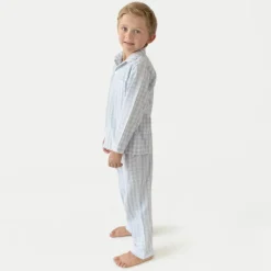 Petite Plume™ kids' pajama set in french ticking