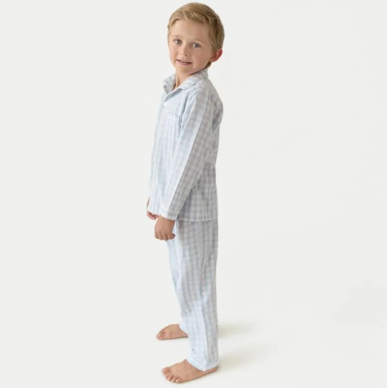 Petite Plume™ kids' pajama set in french ticking