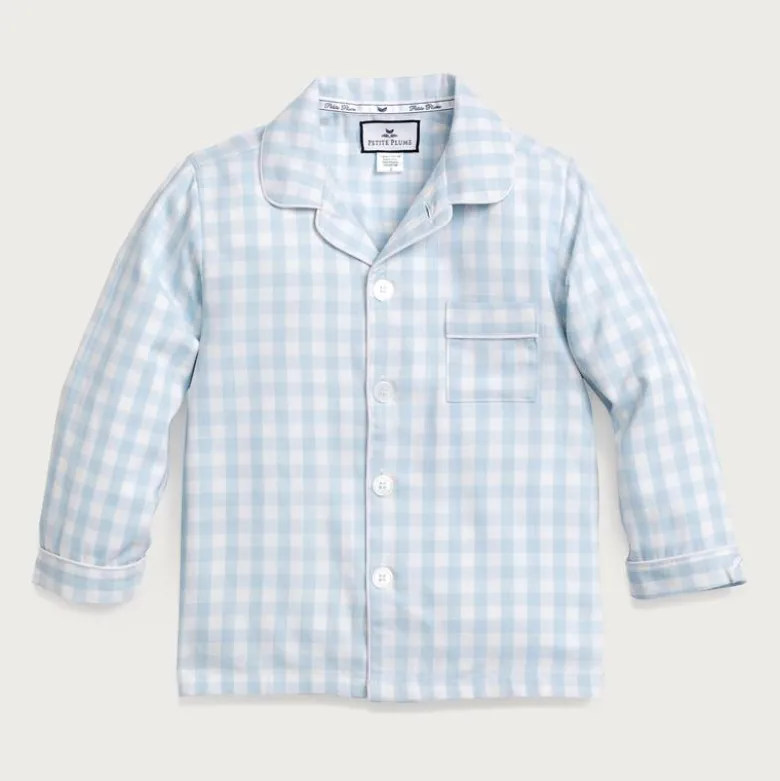 Petite Plume™ kids' pajama set in french ticking