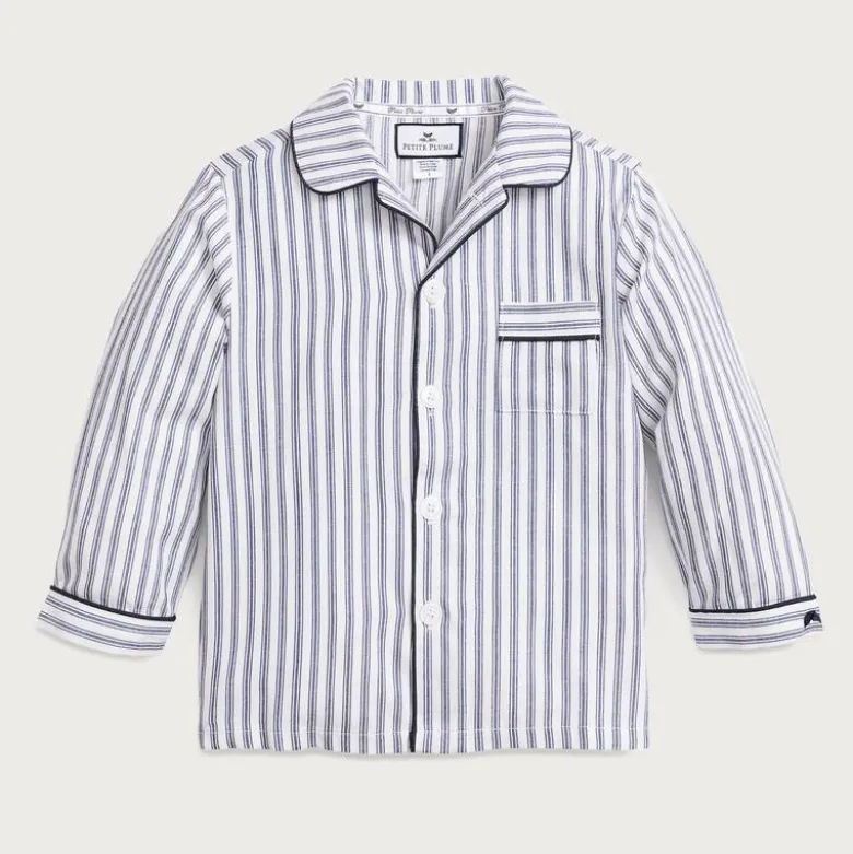 Petite Plume™ kids' pajama set in french ticking