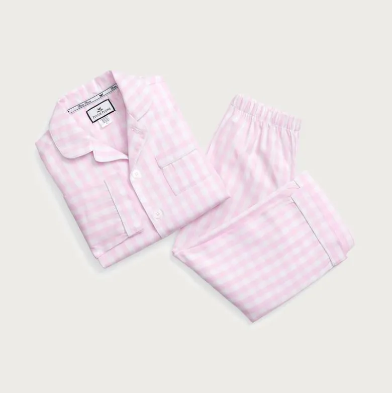 Petite Plume™ pajama set in gingham