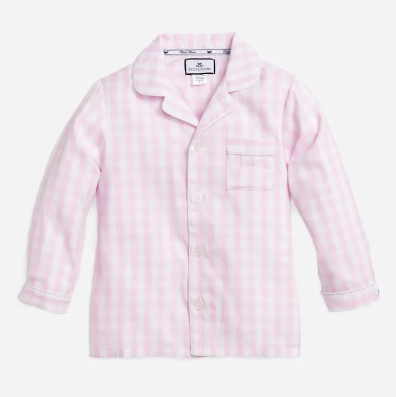 Petite Plume™ pajama set in gingham