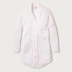 Petite Plume™ women's luxe Pima cotton nightshirt in stripe