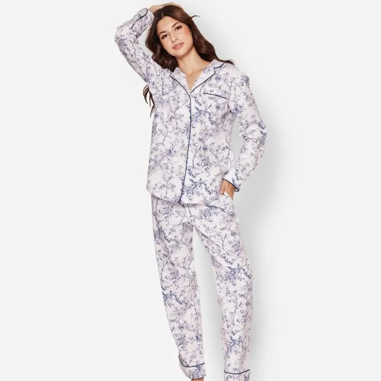 Petite Plume™ women's pajama set in timeless toile