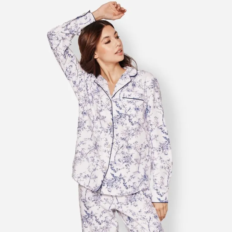 Petite Plume™ women's pajama set in timeless toile