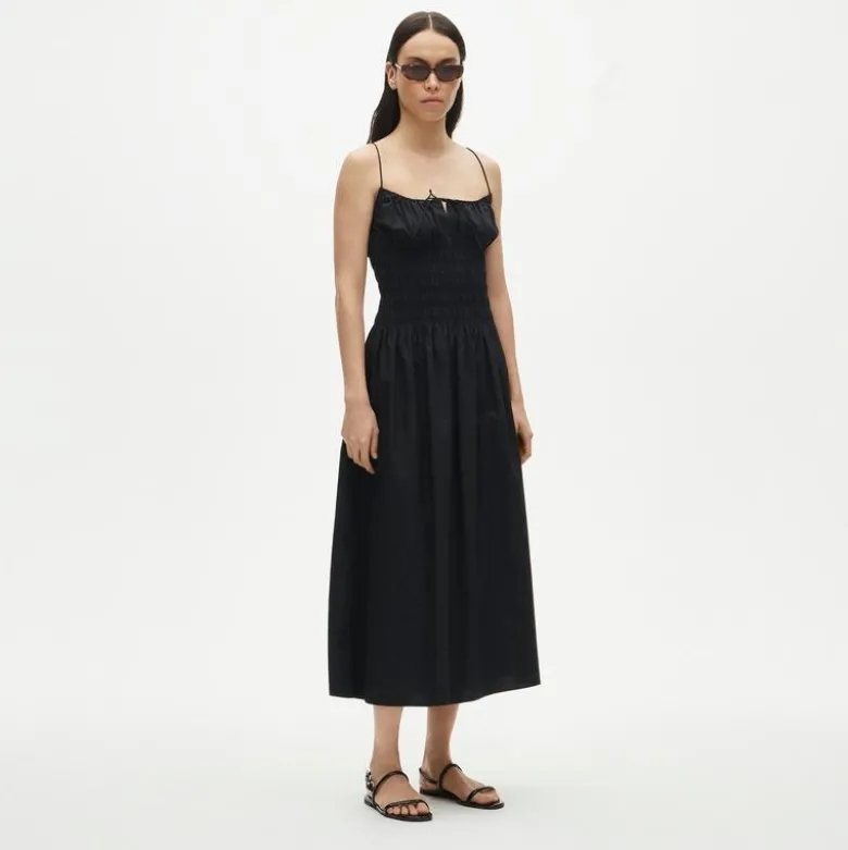 Petite Reverie dress in cotton poplin
