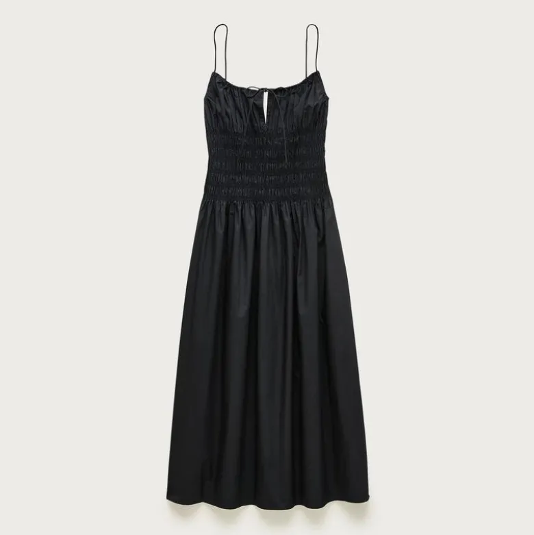 Petite Reverie dress in cotton poplin