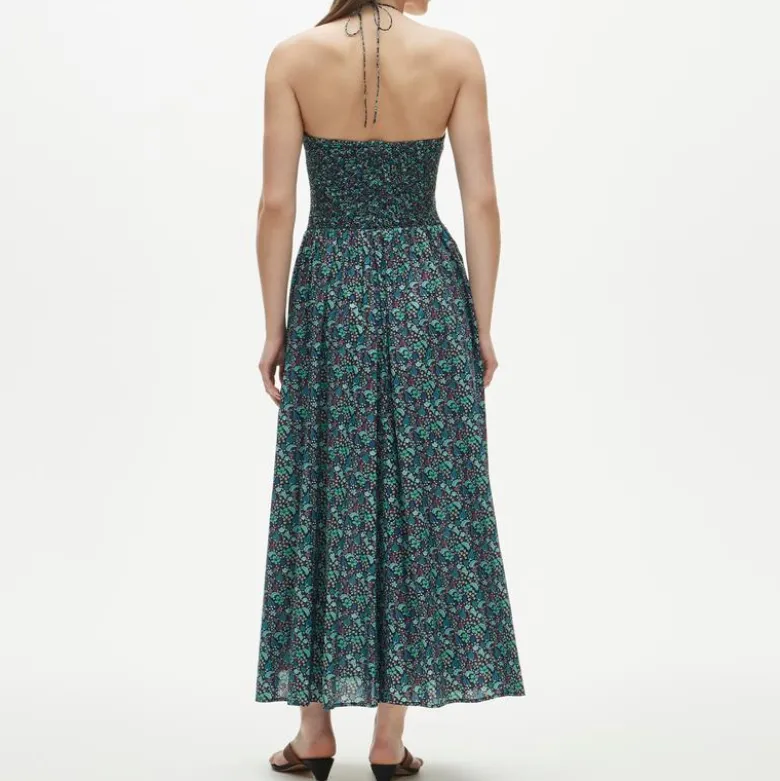 Petite smocked halter dress in Liberty® fabric