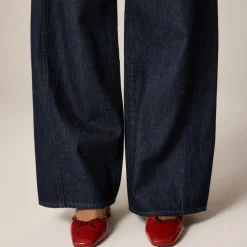 Petite utility low-rise wide-leg jean
