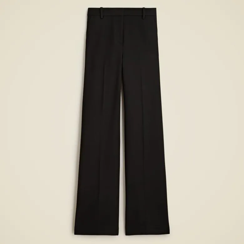 Petite wide-leg trouser in four-season stretch
