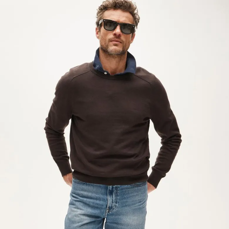 Pima cotton crewneck sweater