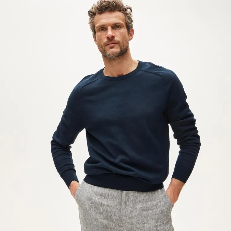 Pima cotton crewneck sweater