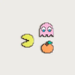 Pintrill® kids' Pac-Man pins set