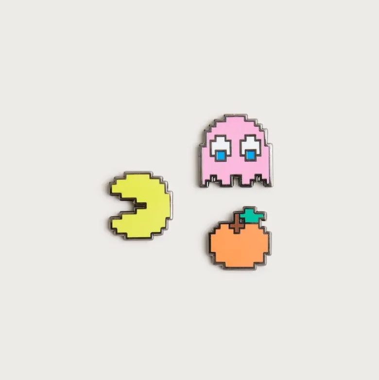Pintrill® kids' Pac-Man pins set