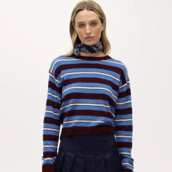 Pleated mini skirt in Gramercy linen blend