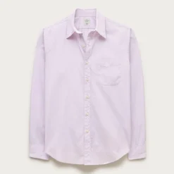 Poplin shirt with point collar