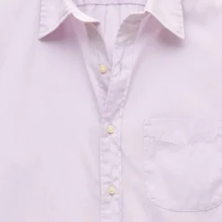 Poplin shirt with point collar