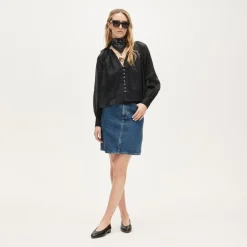 Popover top in ramie