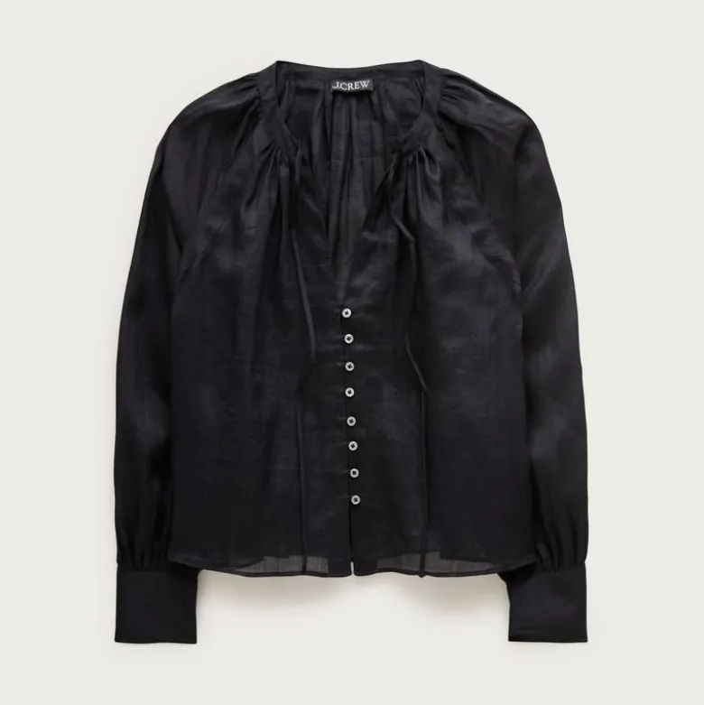 Popover top in ramie