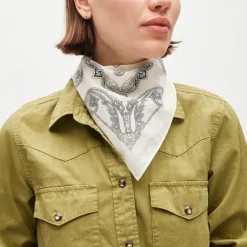 Printed lightweight cotton scarf