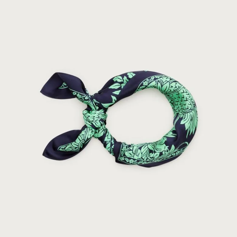 Printed silk scarf