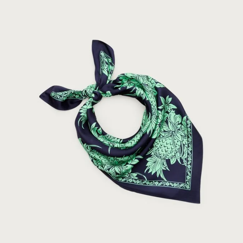 Printed silk scarf