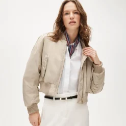Puffer bomber jacket with PrimaLoft®