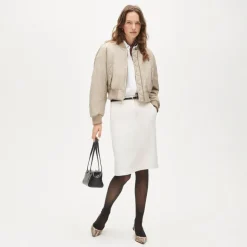 Puffer bomber jacket with PrimaLoft®
