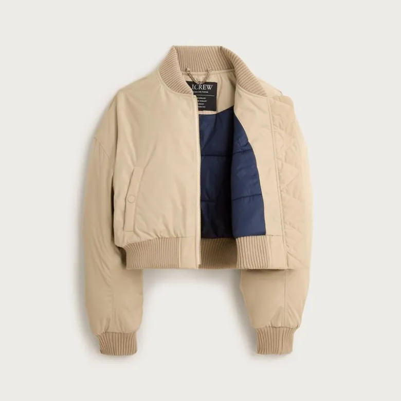 Puffer bomber jacket with PrimaLoft®