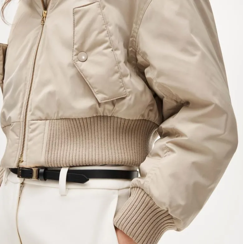 Puffer bomber jacket with PrimaLoft®