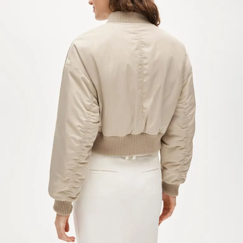 Puffer bomber jacket with PrimaLoft®
