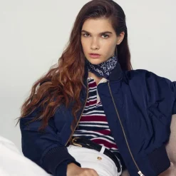 Puffer bomber jacket with PrimaLoft®