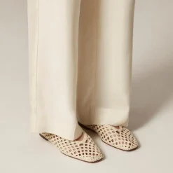 Quinn handwoven ballet flats in leather