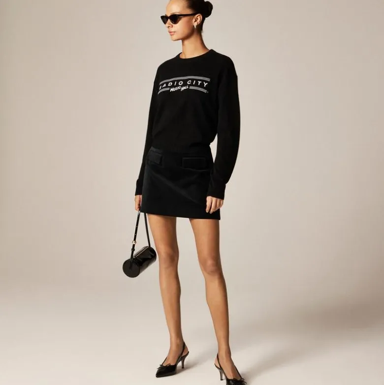Radio City Music Hall X J.Crew Perfect cashmere crewneck sweater