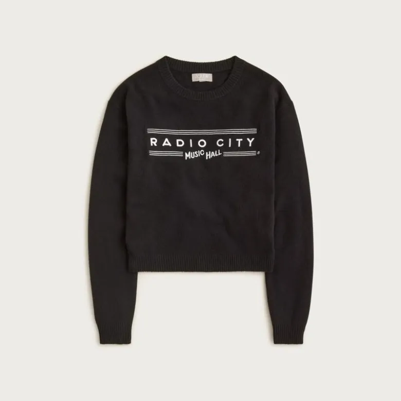 Radio City Music Hall X J.Crew Perfect cashmere crewneck sweater