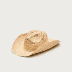 Raffia cowboy hat
