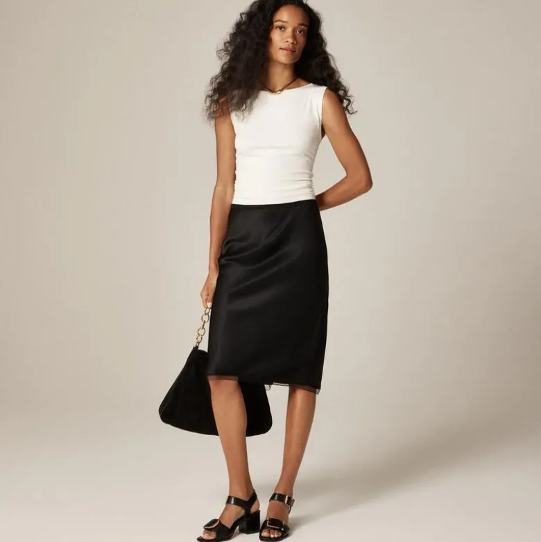 Refined rib shell tank top