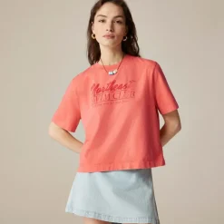 Relaxed premium-weight "Northeast Swim Club" graphic T-shirt