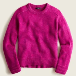 Relaxed saddle sleeve crewneck sweater