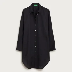 Relaxed-fit beach shirt in linen-cotton blend