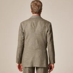 Relaxed-fit suit jacket in English merino wool
