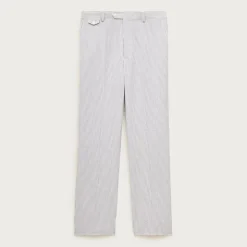 Relaxed-fit trouser in cotton seersucker