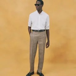 Relaxed-fit trouser in Irish linen