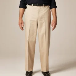 Relaxed-fit trouser in Italian cotton chino