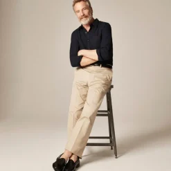 Relaxed-fit trouser in Italian cotton chino